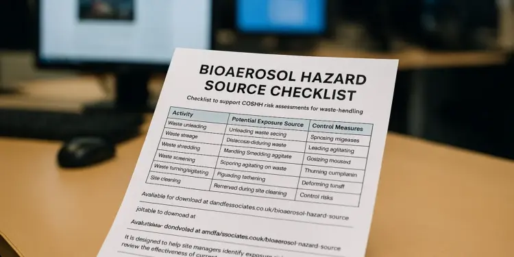 New checklist launched to assess bioaerosol risks in waste management New checklist launched to assess bioaerosol risks in waste management