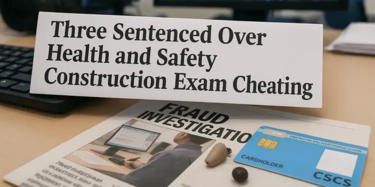 Three men jailed for £60,000 construction exam cheating scheme