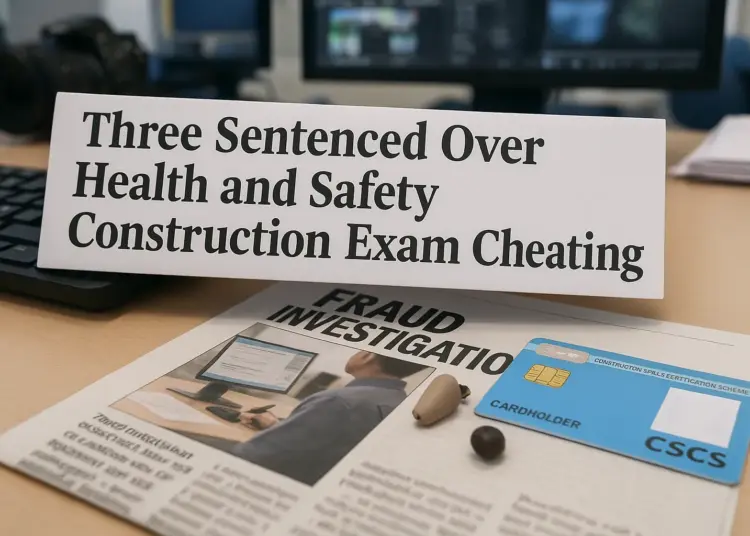 Three men jailed for £60,000 construction exam cheating scheme