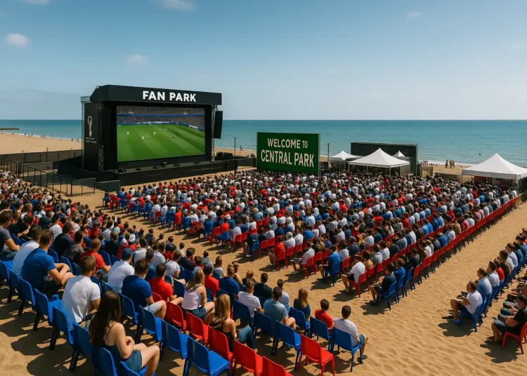 Central Park transforms Brighton beach into World Cup fan zone amid resident concerns