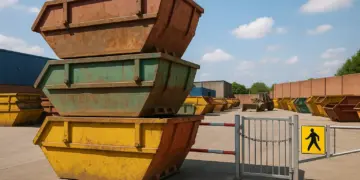 Waste company fined over dangerous skip stacking and safety failures