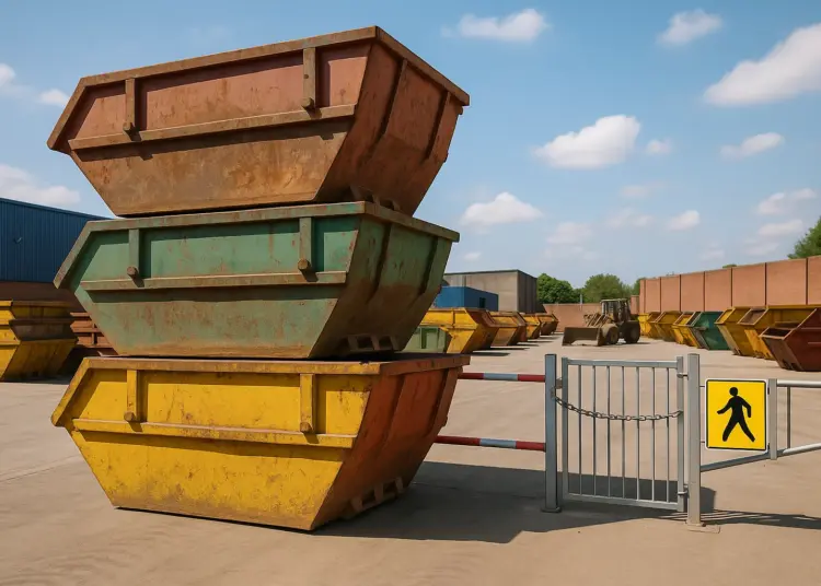 Waste company fined over dangerous skip stacking and safety failures