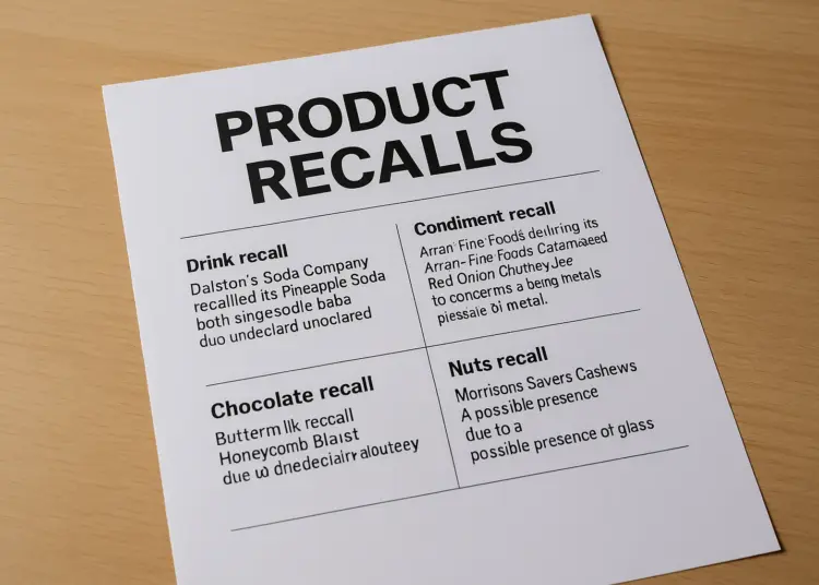 Food safety alerts issued as multiple products recalled nationwide