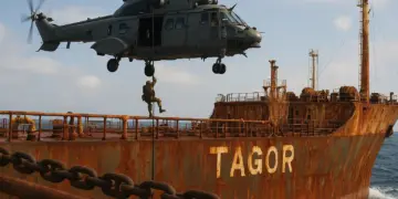 French and British forces intercept sanctioned Russian oil tanker in international waters