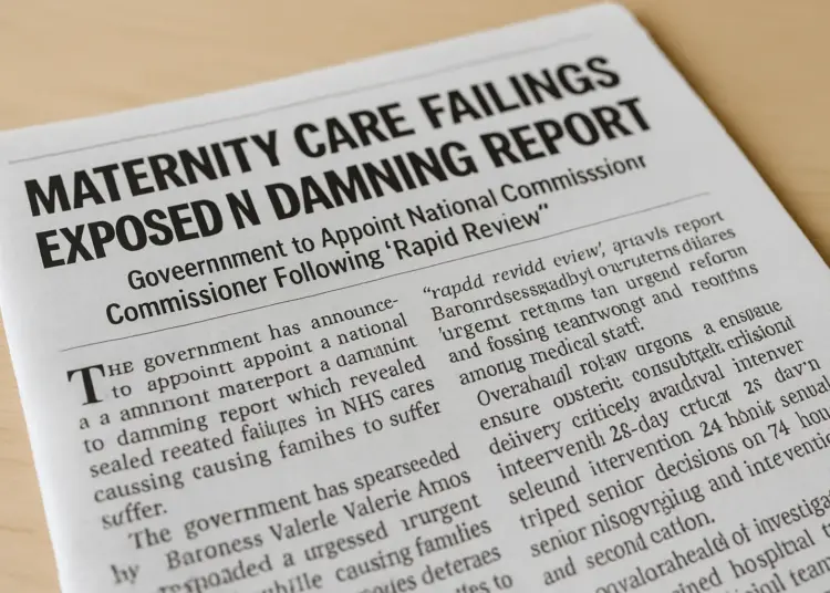Government plans maternity commissioner after NHS failures exposed