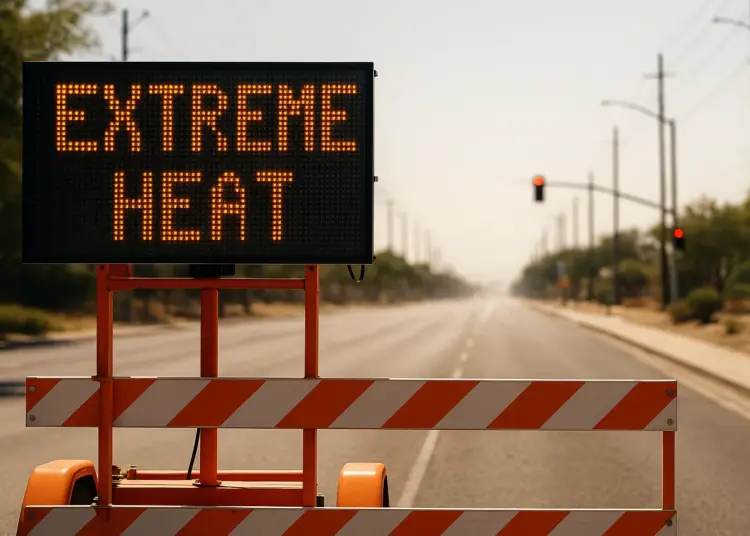 Heat warning issued for healthy individuals amid extreme temperatures