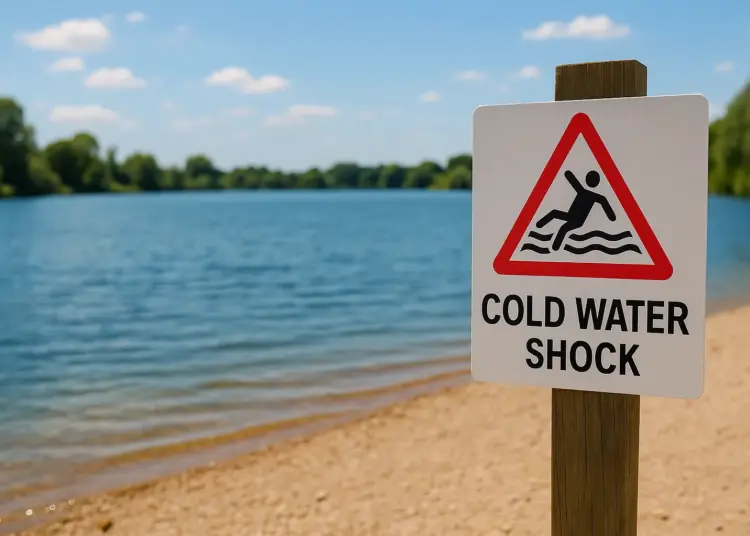 Heatwave health warning as cold water shock risks rise