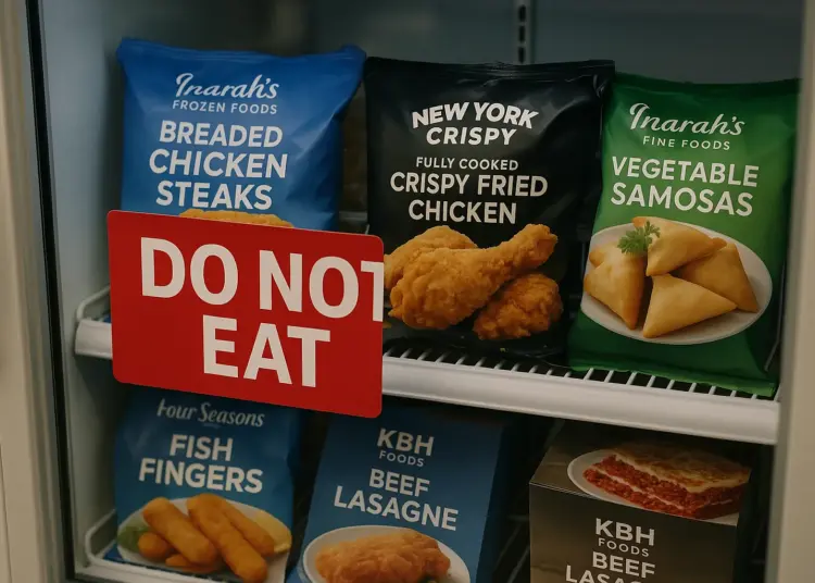 Horsham council warns residents over potentially unsafe frozen foods