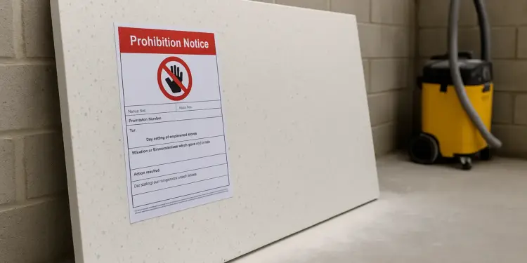 HSE bans work at four companies over silica dust risks HSE bans work at four companies over silica dust risks