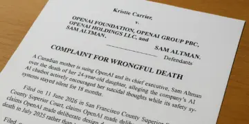 Mother sues OpenAI over daughter's suicide linked to chatbot interactions