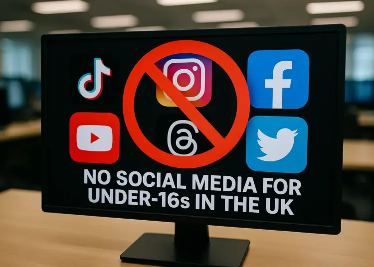 Starmer announces social media ban for under-16s in UK