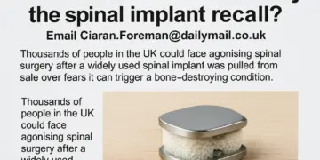 Thousands face potential spinal surgery due to implant recall