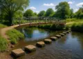 Council replaces river stepping stones with footbridge over safety concerns