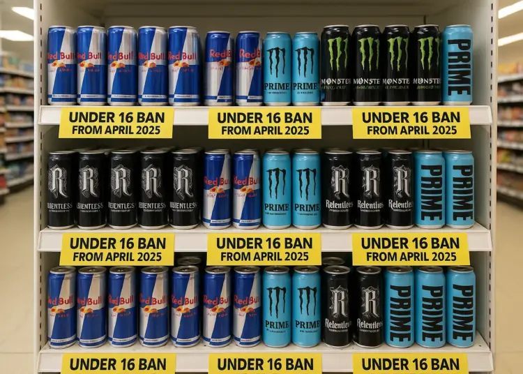 Energy drink sales to be banned for under-16s from April 2027