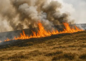 Fireworks spark major wildfire near Dovestone reservoir