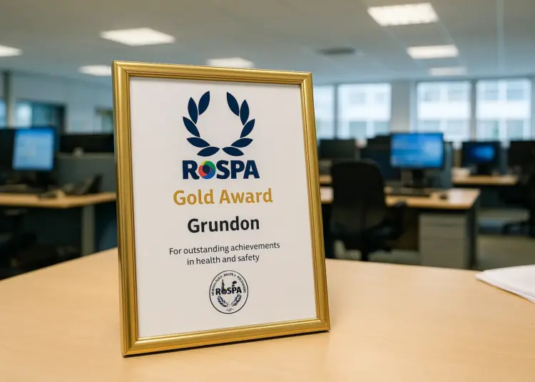 Grundon honoured with RoSPA Gold Award for health and safety excellence