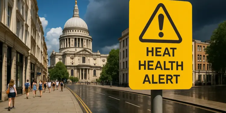 Heat health alerts issued across UK as rain forecast arrives