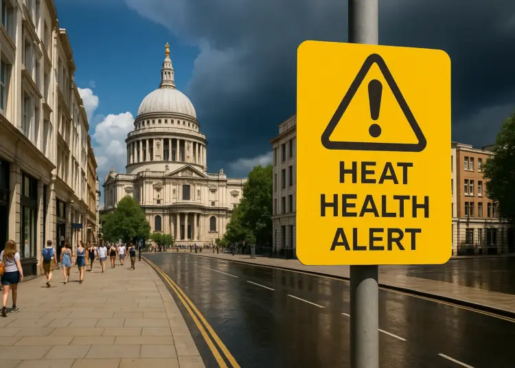 Heat health alerts issued across UK as rain forecast arrives