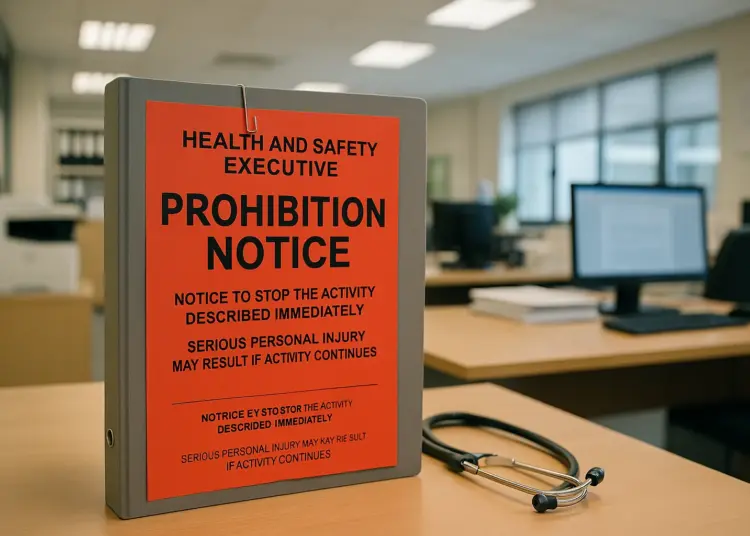 HSE takes unprecedented action against substandard occupational health service