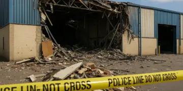 Man killed and three injured in industrial explosion
