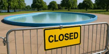 Nottingham paddling pool closes for health and safety reasons as school holidays begin