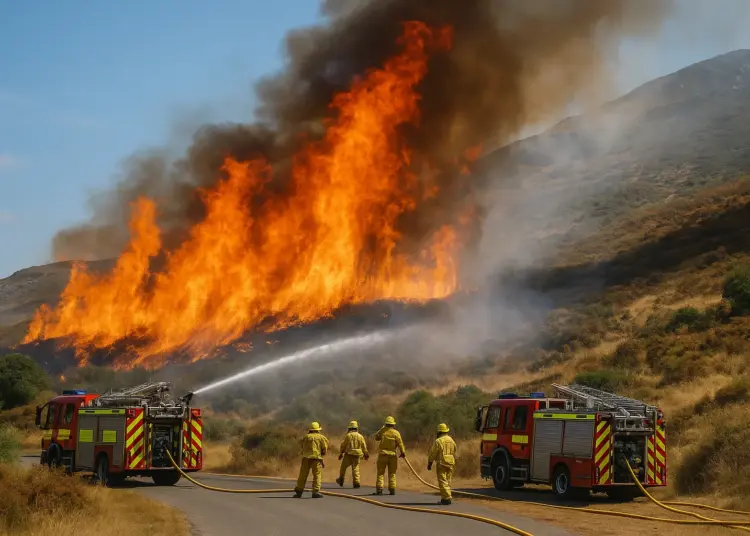 UK battles major wildfire threat amid record heatwave
