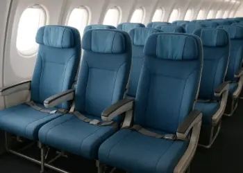 Budget airline offers world's narrowest economy seats measuring just 42.4cm