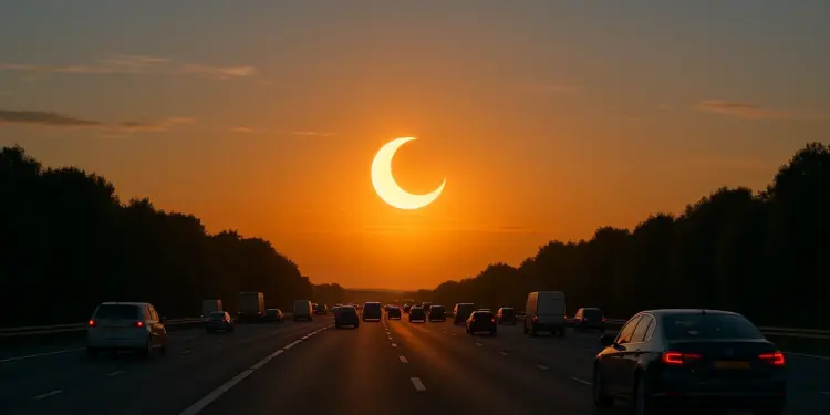 Drivers warned to avoid roads during Wednesday's solar eclipse