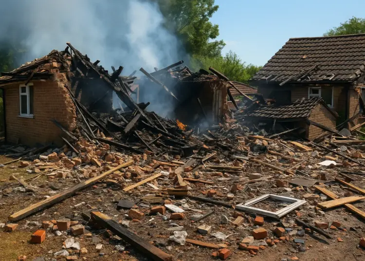 Man dies following devastating gas explosion in Buckinghamshire bungalow