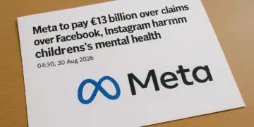 Meta to pay £13 billion for harming children's mental health