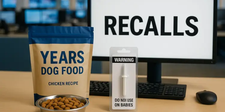 Recalls issued for dog food and baby medical device amid health concerns