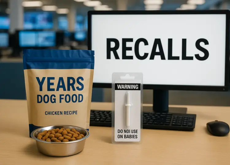 Recalls issued for dog food and baby medical device amid health concerns