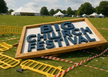 Tragedy strikes Big Church Festival as man dies from falling sign