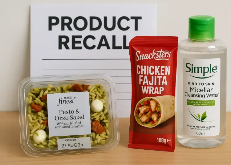 Supermarkets issue health alerts over contaminated food and skincare products
