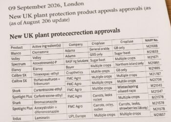 UK approves 15 new pesticides amid post-Brexit regulatory shift