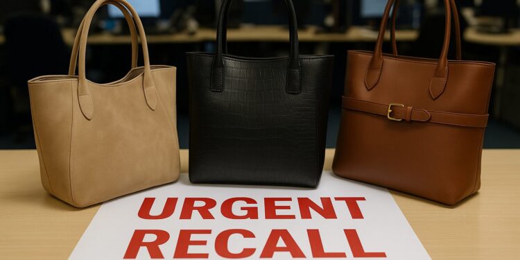 Urgent recall of tote bags due to chemical safety risk