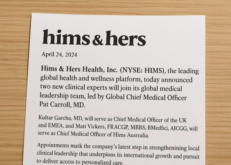 Hims and Hers appoints new chief medical officers to bolster international growth