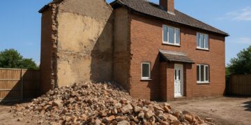 Home demolition leaves neighbour's property in disarray