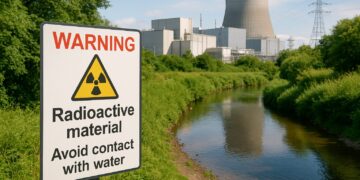 Local families demand caution signs as radiation concerns surface at contaminated stream near nuclear plant