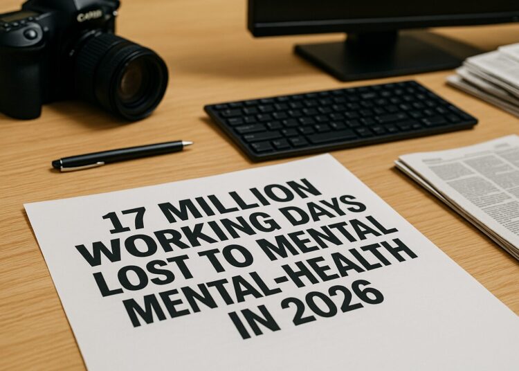 UK reaches 17 million working days lost to mental health issues